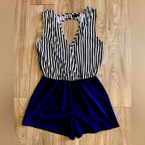 MINE Blue Striped Skirt